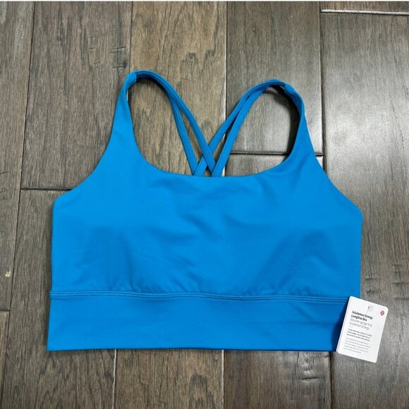 Lululemon NWT Energy Longline Bra *Medium Support, B–D Cups Hawaiian Blue - Picture 1 of 9